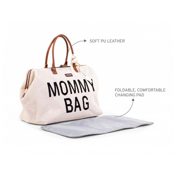 CHILDHOME Prebaľovacia taška Mommy Bag Teddy Off White