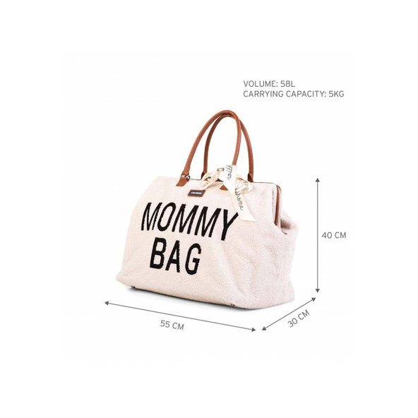 CHILDHOME Prebaľovacia taška Mommy Bag Teddy Off White