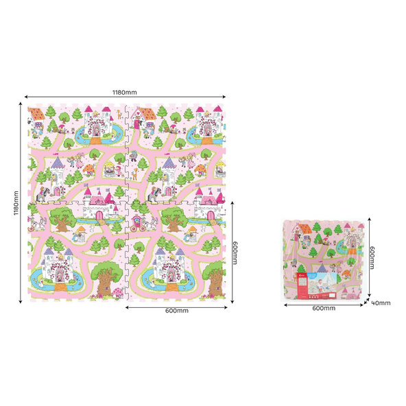 WIKY Mäkké bloky princezná 4 ks 10m+