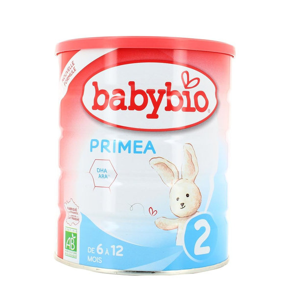 BABYBIO PRIMEA 2 špeciálne dojčenské bio mlieko (6-12m) 3x800 g