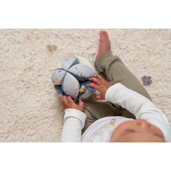 LITTLE DUTCH Loptička textilná Námornicky záliv