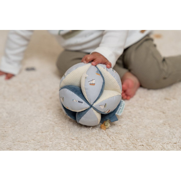 LITTLE DUTCH Loptička textilná Námornicky záliv