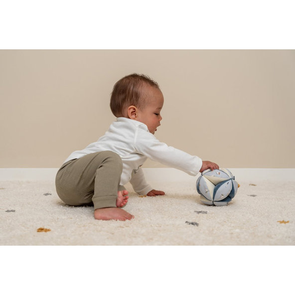 LITTLE DUTCH Loptička textilná Námornicky záliv