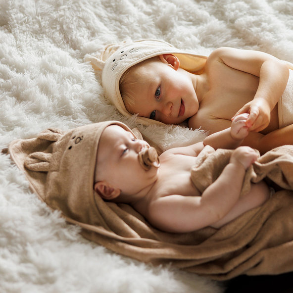 BABYONO Osuška bambusová Super Soft 100x100 cm Cream