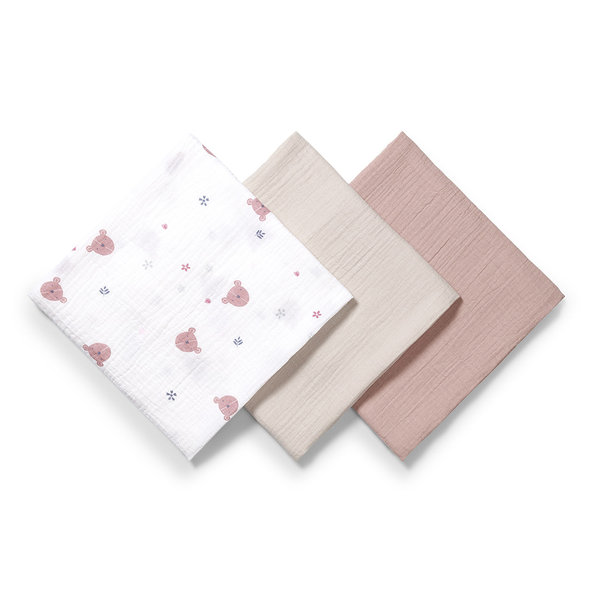 BABYONO Plienky mušelínové Super Soft 3 ks 70 x 70 cm brown