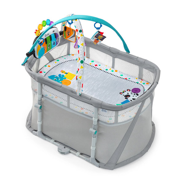 BABY EINSTEIN Postieľka s ohrádkou na hranie 3v1 Kick & Snooze™ 0m+