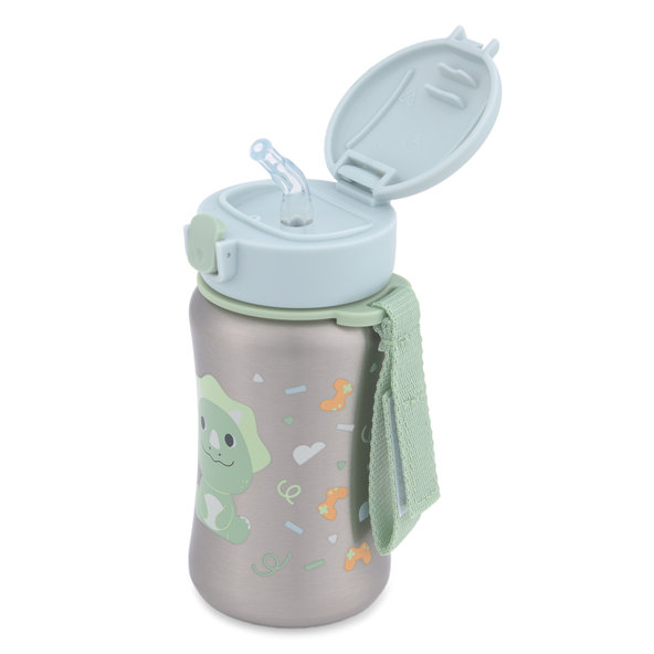SKIP HOP Besties Squad Dino fľaša so slamkou 12 m+ 350 ml