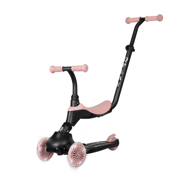 QPLAY Odrážadlo a kolobežka Sema Evo 6v1 Coral Pink 12 m+