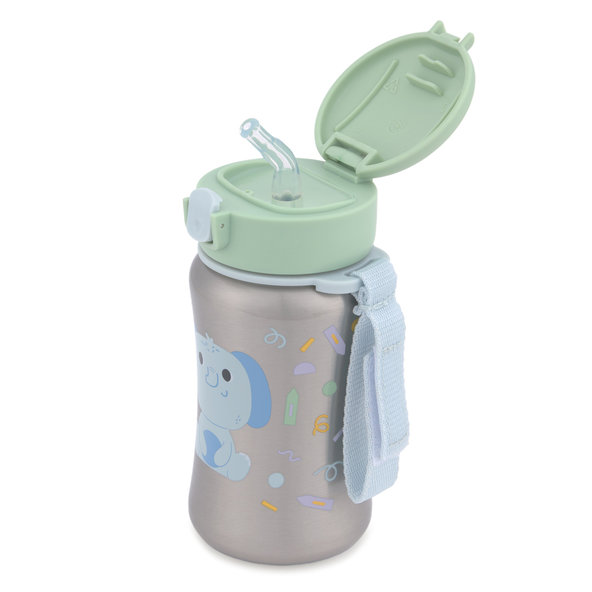 SKIP HOP Besties Squad fľaša so slamkou Slon 12 m+ 350 ml