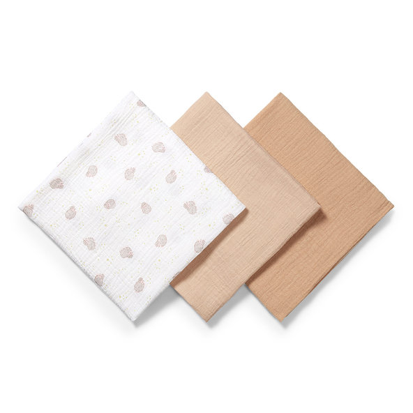 BABYONO Plienky mušelínové Super Soft 3 ks 70 x 70 cm beige