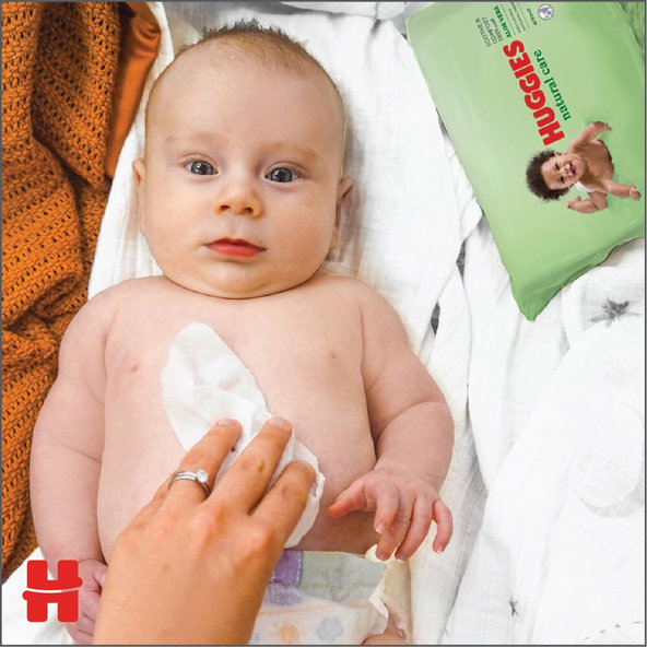 HUGGIES Vlhčené obrúsky Natural Triplo 56x3 ks