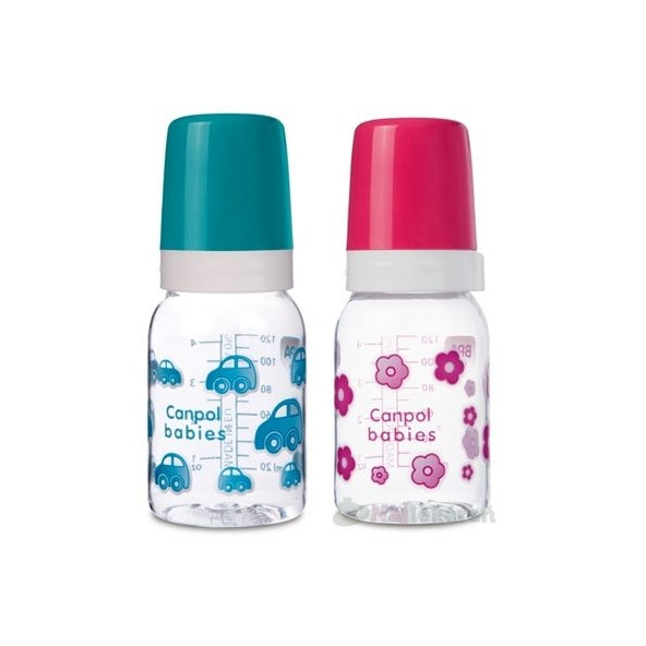 Canpol Babies Fľaša Dekor 120 ml