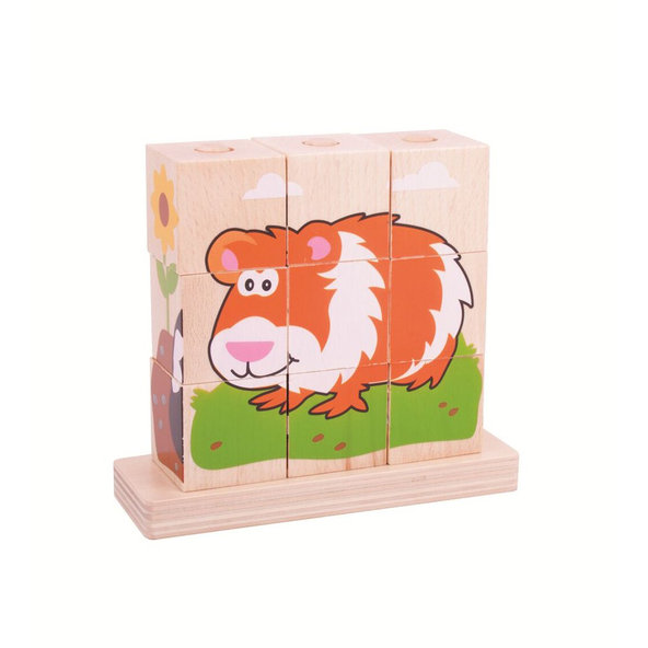 BIGJIGS BABY Kocky nasadzovacie zvieratká