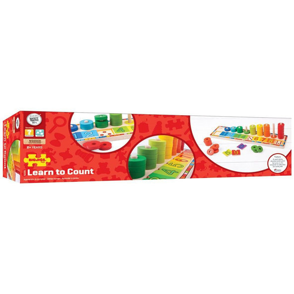 BIGJIGS TOYS Doska nasadzovania s číslami