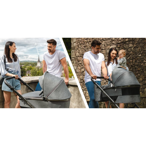 ESPIRO Kočík kombinovaný Next UP 607 gray shades gélová kolesá