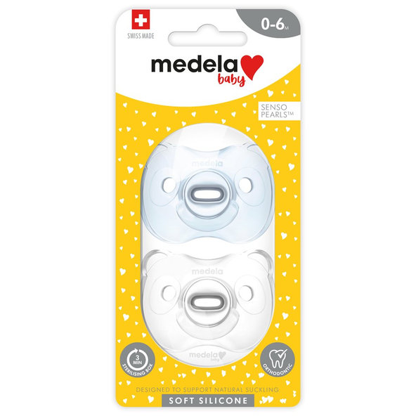 MEDELA Baby cumlík mäkký celosilikónový Boy 0-6m 2 ks