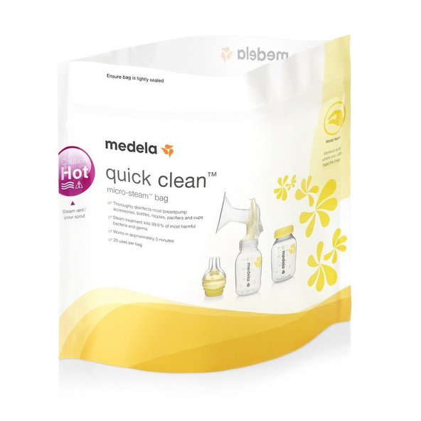 Sterilizačné sáčky MEDELA  Quick Clean do mikrovlnnej rúry 5 ks