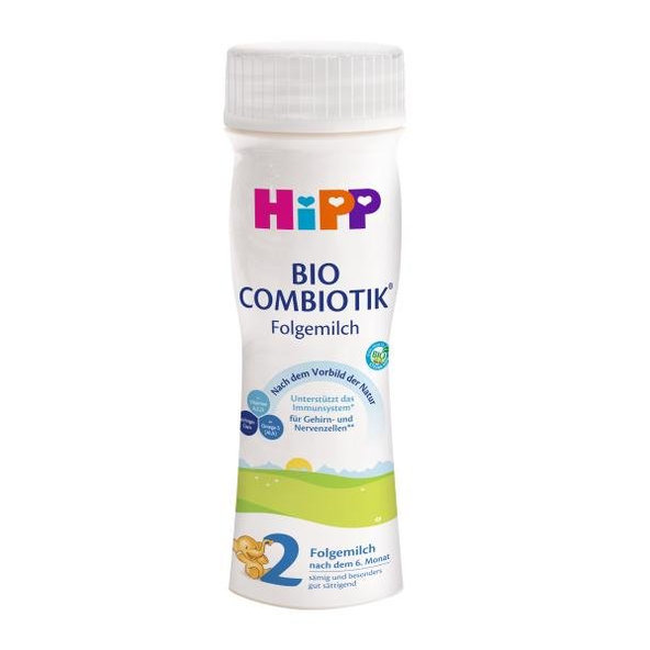 6x HiPP 2 BIO Combiotik® Následná tekutá mliečna dojčenská výživa od uk. 6. mesiaca, 200 ml