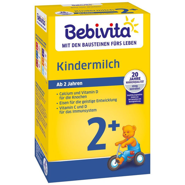 4x BEBIVITA Mlieko JUNIOR 2+ Instantný mliečny nápoj od uk. 2 roka, 500 g