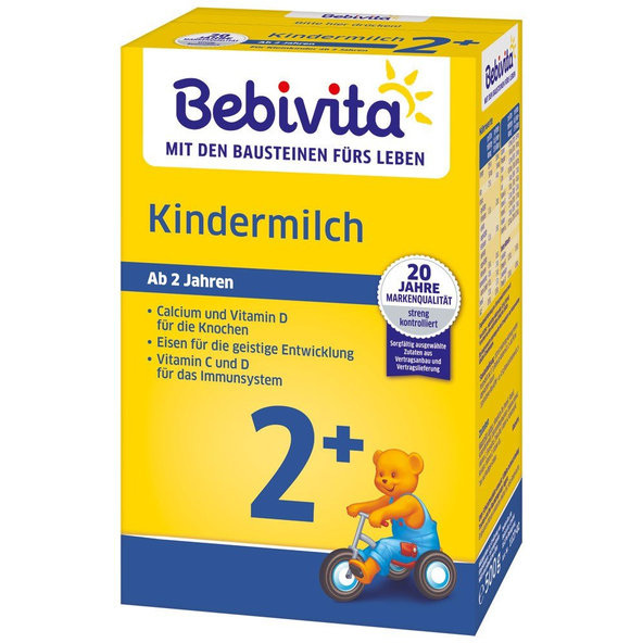 4x BEBIVITA Mlieko JUNIOR 2+ Instantný mliečny nápoj od uk. 2 roka, 500 g