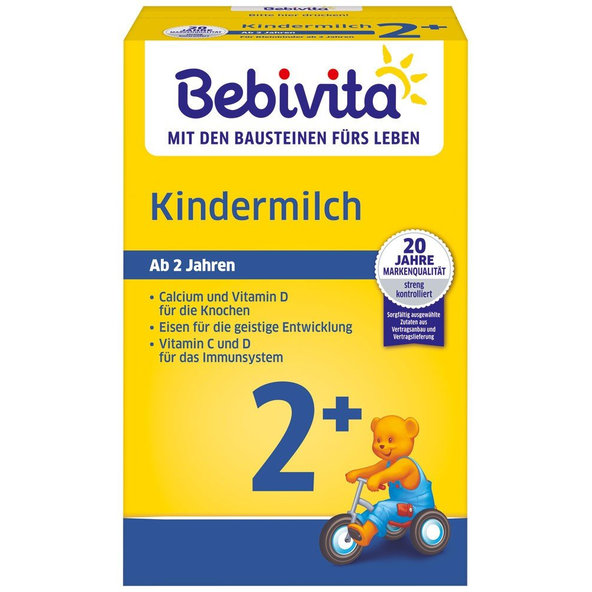 4x BEBIVITA Mlieko JUNIOR 2+ Instantný mliečny nápoj od uk. 2 roka, 500 g