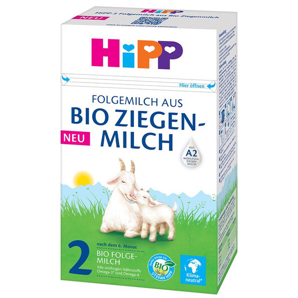 5x HiPP 2 BIO Kozie mlieko od ukončeného 6. mesiaca 400 g