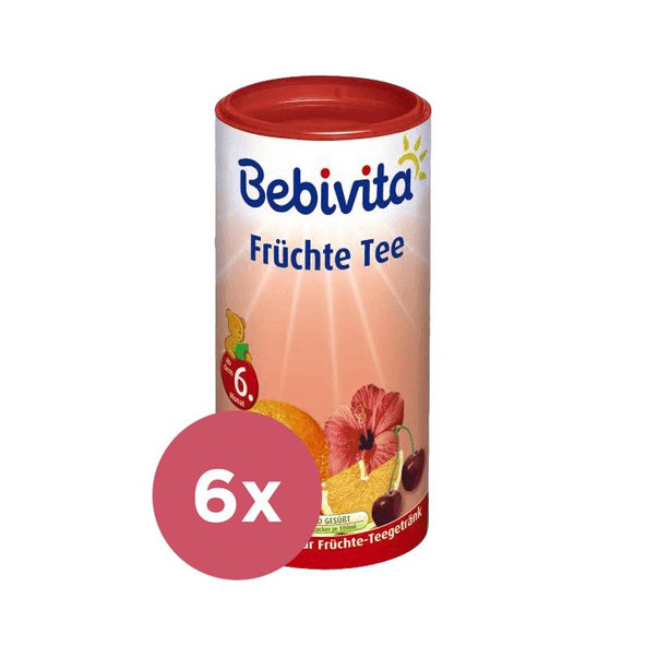 6x BEBIVITA Ovocný čaj (200 g) - instatní
