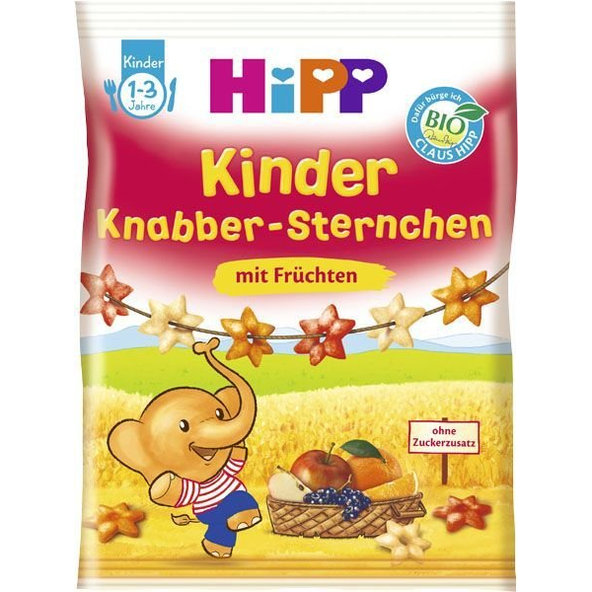 6x HiPP BIO Dětské ovocné obilné křupky, 30 g