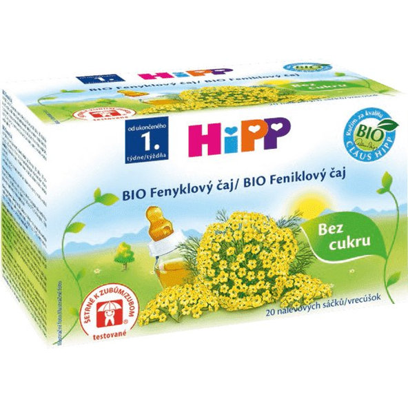 6x HiPP BIO Fenyklový čaj (20x 1,5 g)