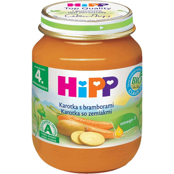 6x HiPP BIO Mrkva so zemiakmi (125 g) - zeleninový príkrm