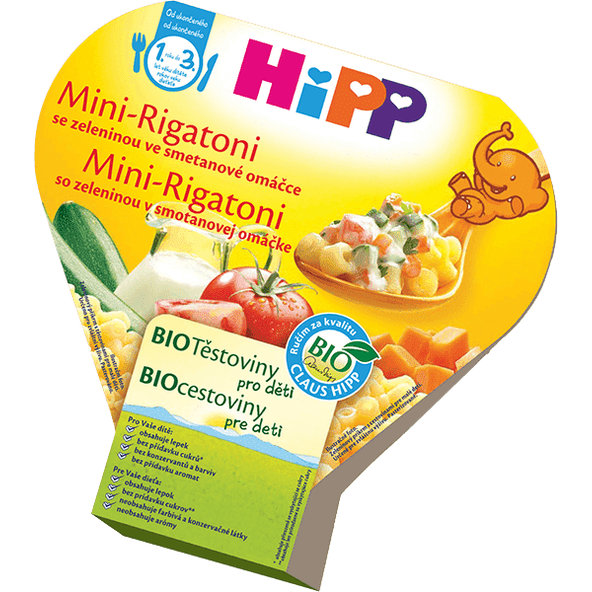 6x HiPP BIO Mini Rigatoni se zeleninou ve smetanové omáčce (250 g)