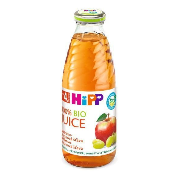 6x HiPP BIO šťáva jablečno - hroznová (500 ml)