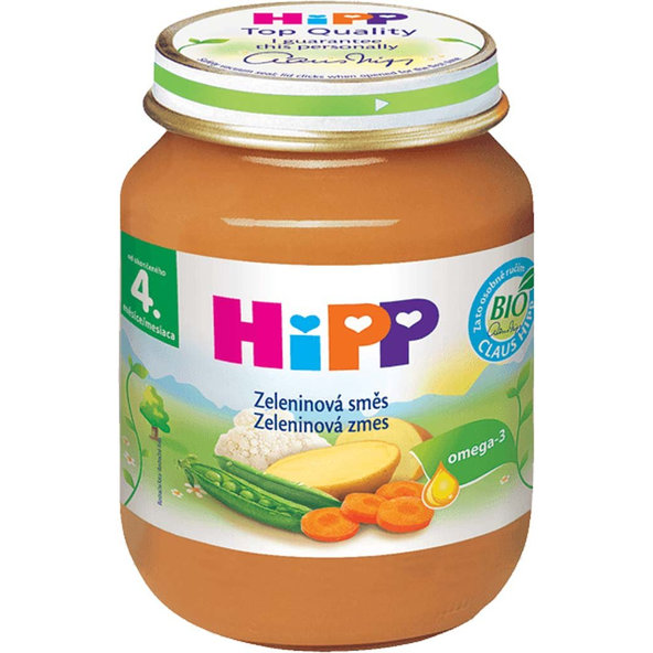 6x HiPP BIO zeleninová směs (125 g) - zeleninový příkrm