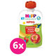 6x HiPP HiPPiS BIO 100% ovoce Jablko-Banán-Jahoda 100 g – ovocný příkrm