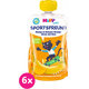 6x HiPP HiPPiS BIO Sport Hruška-Pomeranč-Mango-Banán-Rýže 120 g – ovocný příkrm