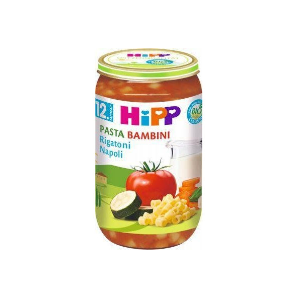 HiPP BIO PASTA BAMBINI Rigatoni Neapol, 250 g - zeleninový príkrm