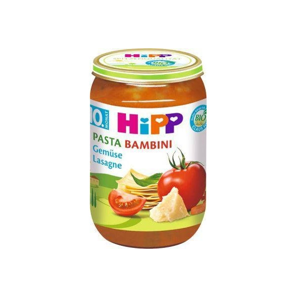 HiPP BIO PASTA BAMBINI Zeleninové lasagne, 220 g - zeleninový príkrm