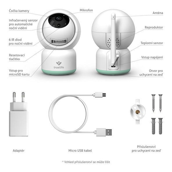 Digitálna videopestúnka TRUELIFE NannyCam R3 Smart
