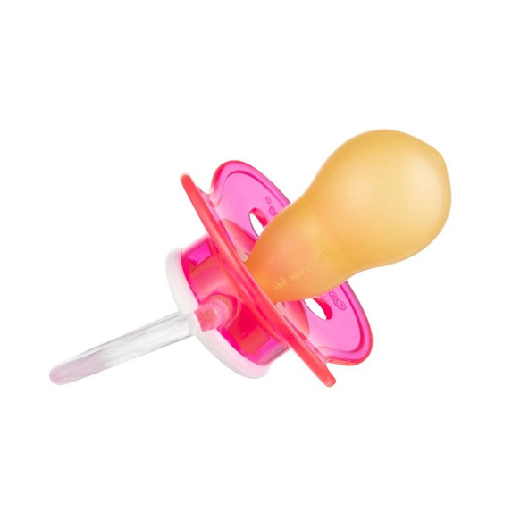 CANPOL BABIES Cumlík kaučukový čerešnička 0-6m NATURE - ružová