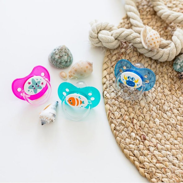 CANPOL BABIES Cumlík kaučukový čerešnička 0-6m NATURE - ružová