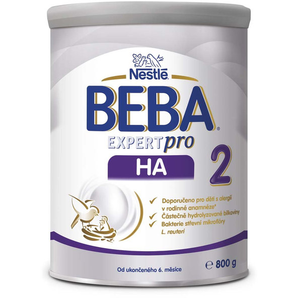 4x BEBA EXPERTpro HA 2 Mlieko pokračovacie, 800 g