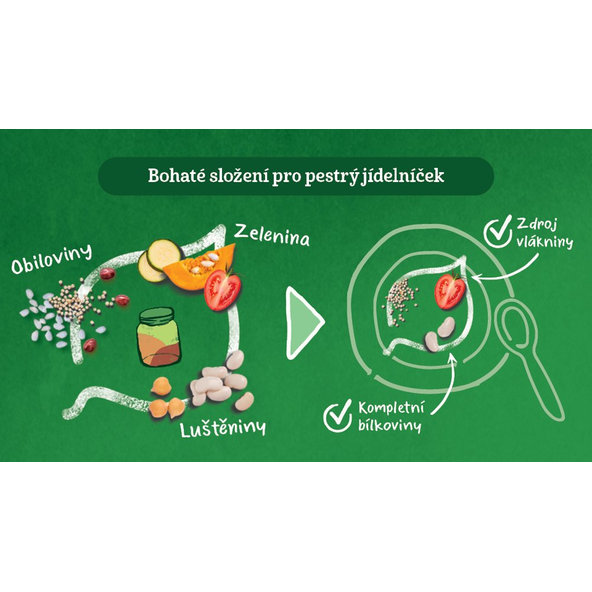 6x GERBER Organic 100% rastlinný príkrm biele fazuľky s batátmi a quinoou 190 g