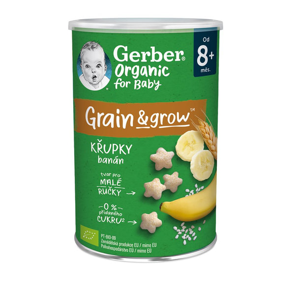 GERBER Organic chrumky banánové 35 g