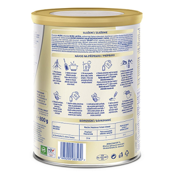 6x BEBA COMFORT 5 Mlieko dojčenské, 800 g, 24m +