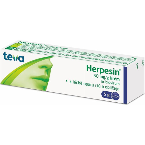 HERPESIN KRÉM na liečbu oparov 5g