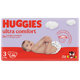 HUGGIES® Plienky jednorazové Ultra Comfort Jumbo 3 (4-9 kg), 56 ks