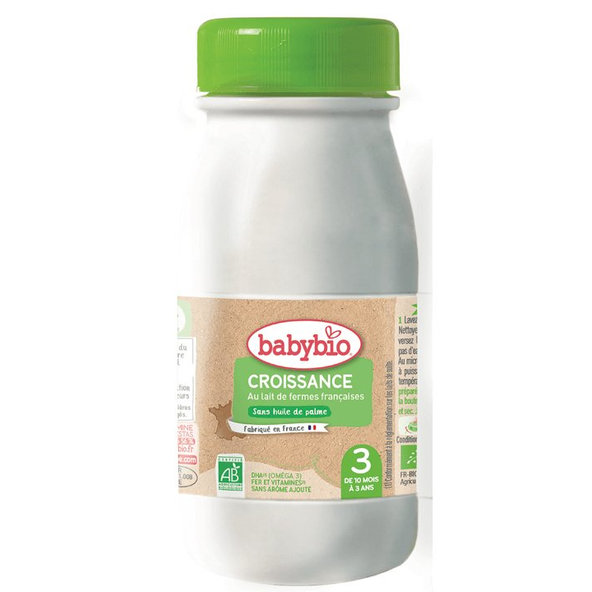 BABYBIO Croissance 3 tekuté dojčenské bio mlieko 1x 250 ml