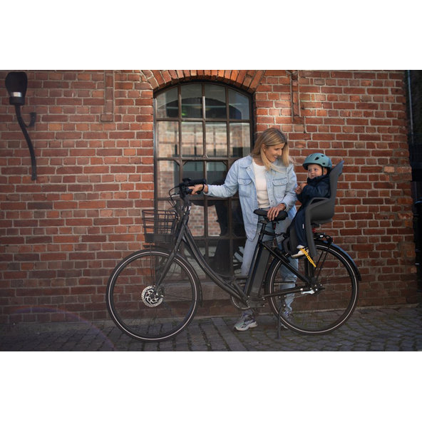 HAMAX Cyklosedačka s uzamykateľným zámkom Amiga Grey/Mint