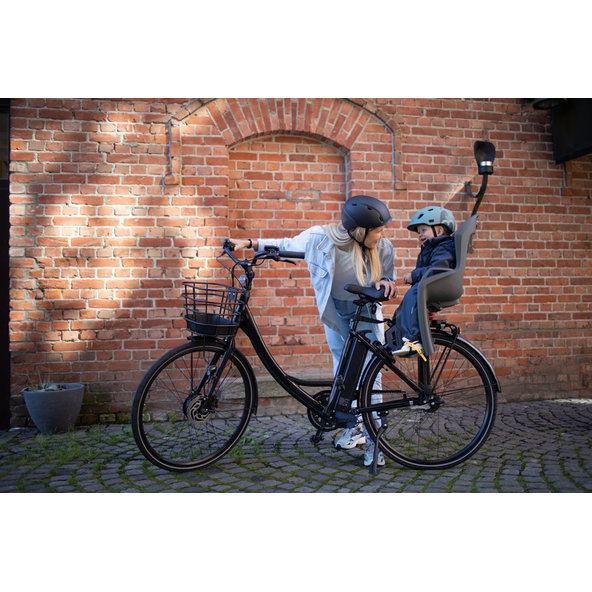 HAMAX Cyklosedačka s uzamykateľným zámkom Amiga Grey/Mint