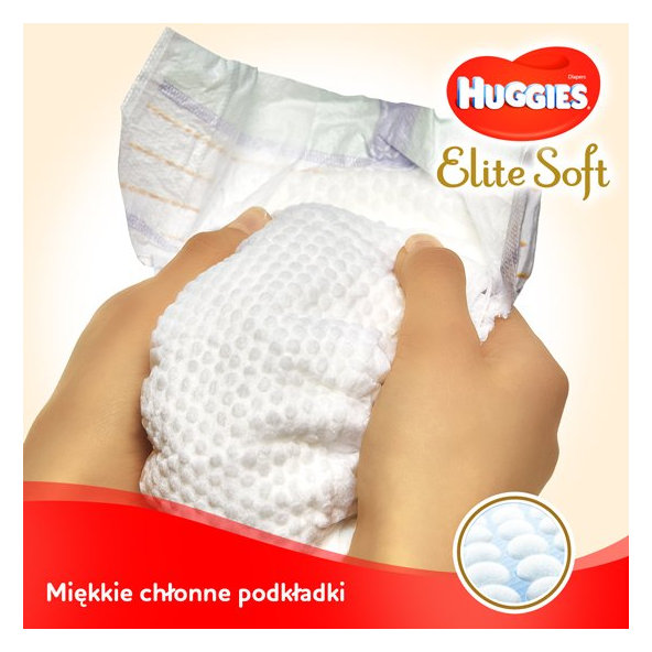 2x HUGGIES® Elite Soft Plienky jednorázové 1 (3-5 kg) 84 ks